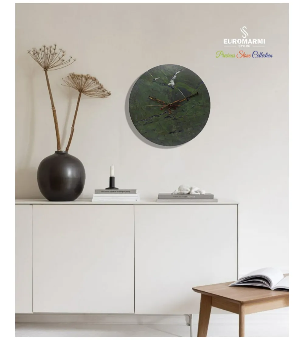 Reloj De Pared Redondo Verde...
