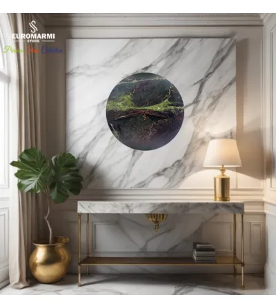 Reloj De Pared Redondo Verde Borgoña - Euromarmi Store 2