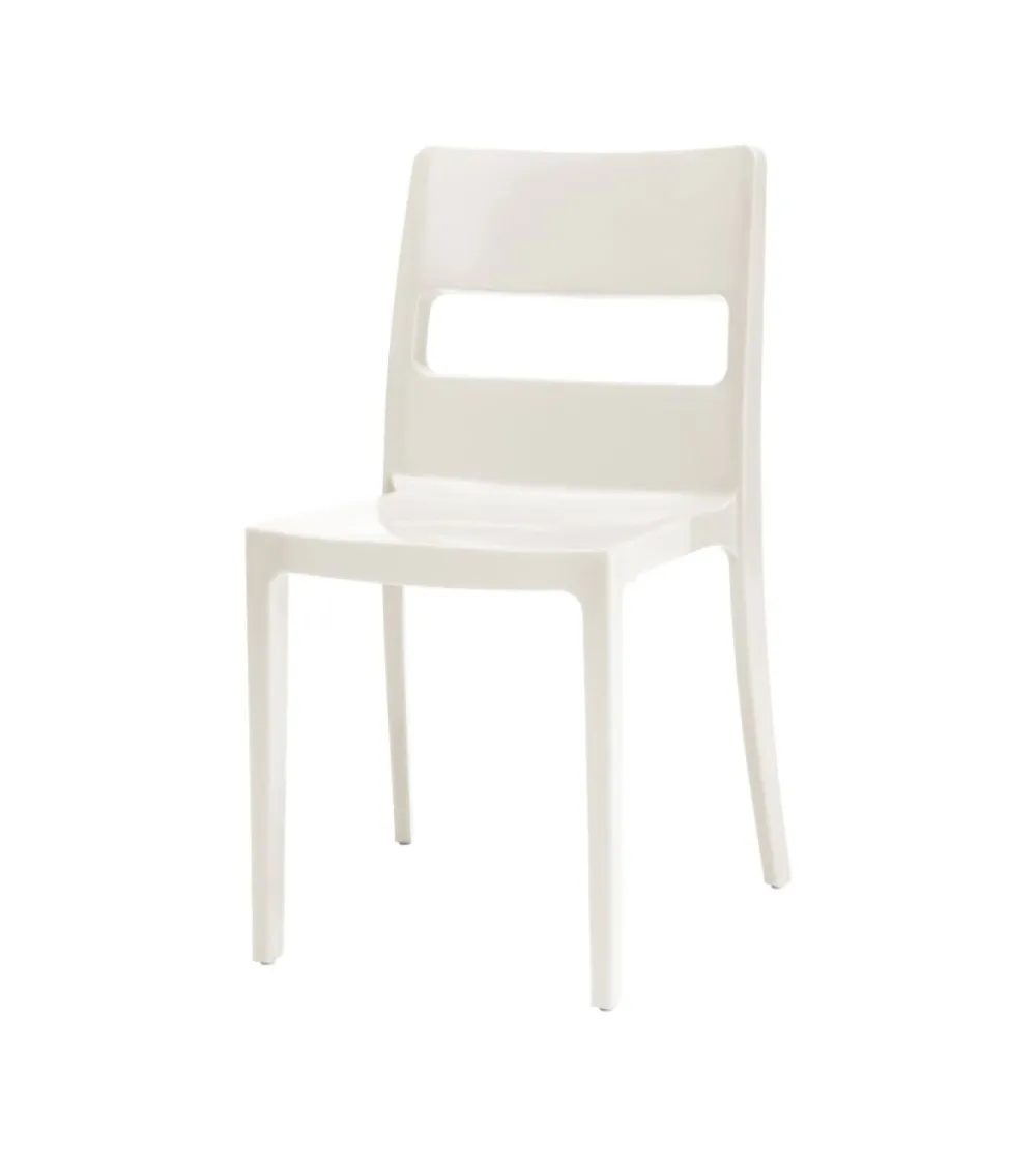 SCAB - Set 6 Sai Chairs in Fireproof Technopolymer