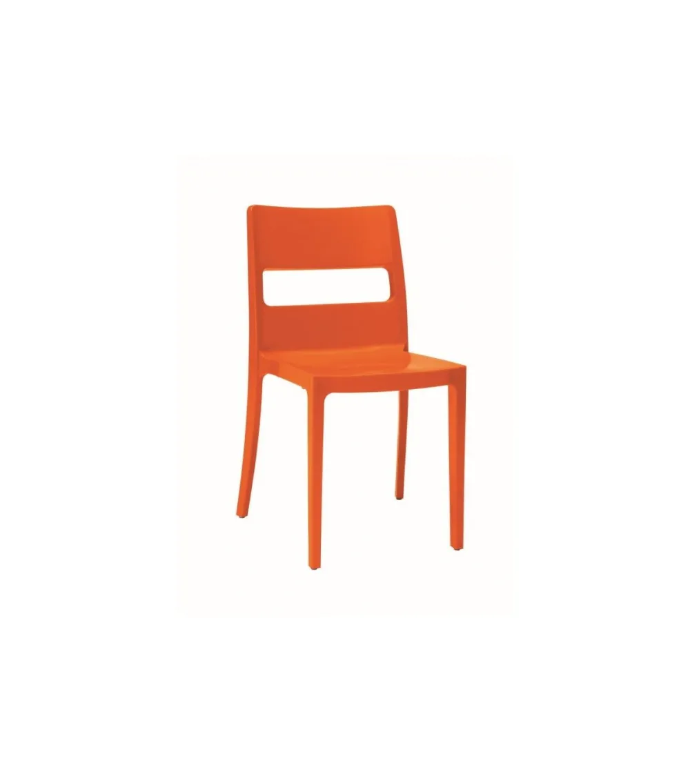 SCAB - Set 6 Sai Chairs in Fireproof Technopolymer