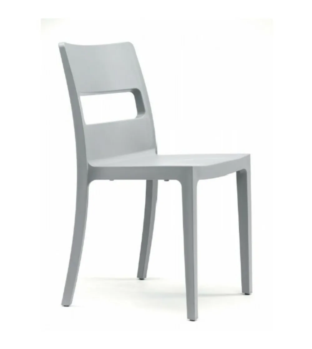 SCAB - Set 6 Sai Chairs in Fireproof Technopolymer