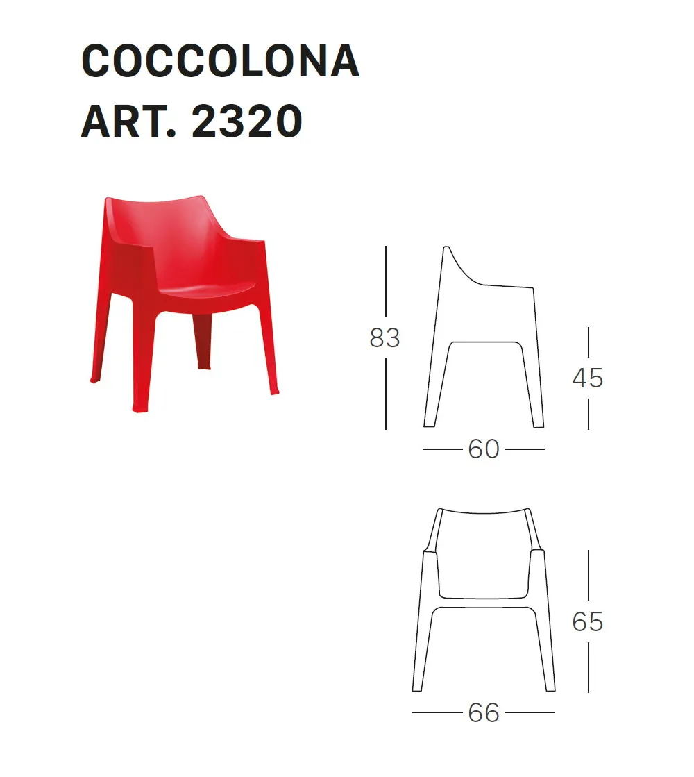 SCAB - Set 2 Coccolona Sessel