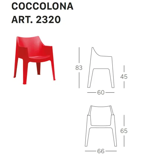 SCAB - Set 2 Coccolona Armchairs