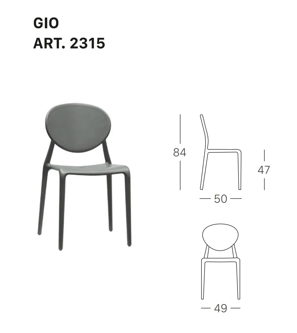 SCAB - Set 6 Gio Chairs
