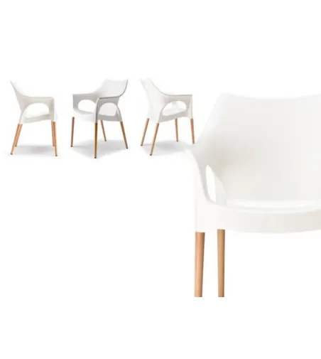 Set 4 Sedie Natural Ola - SCAB