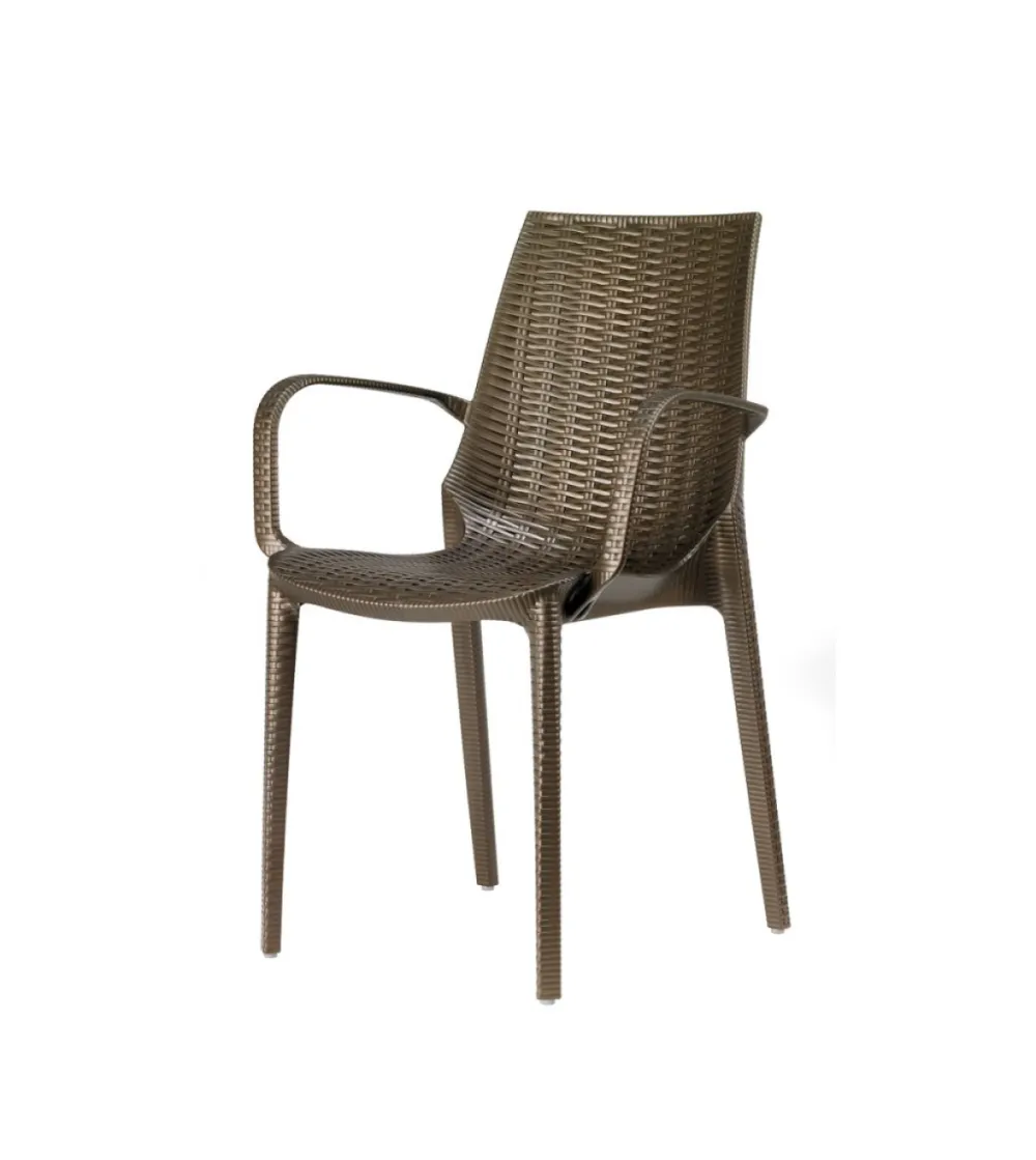 SCAB - Set 4 Lucrezia Chairs with Armrests