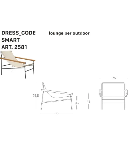 SCAB - Dress_Code Smart Art.2581 Armchair