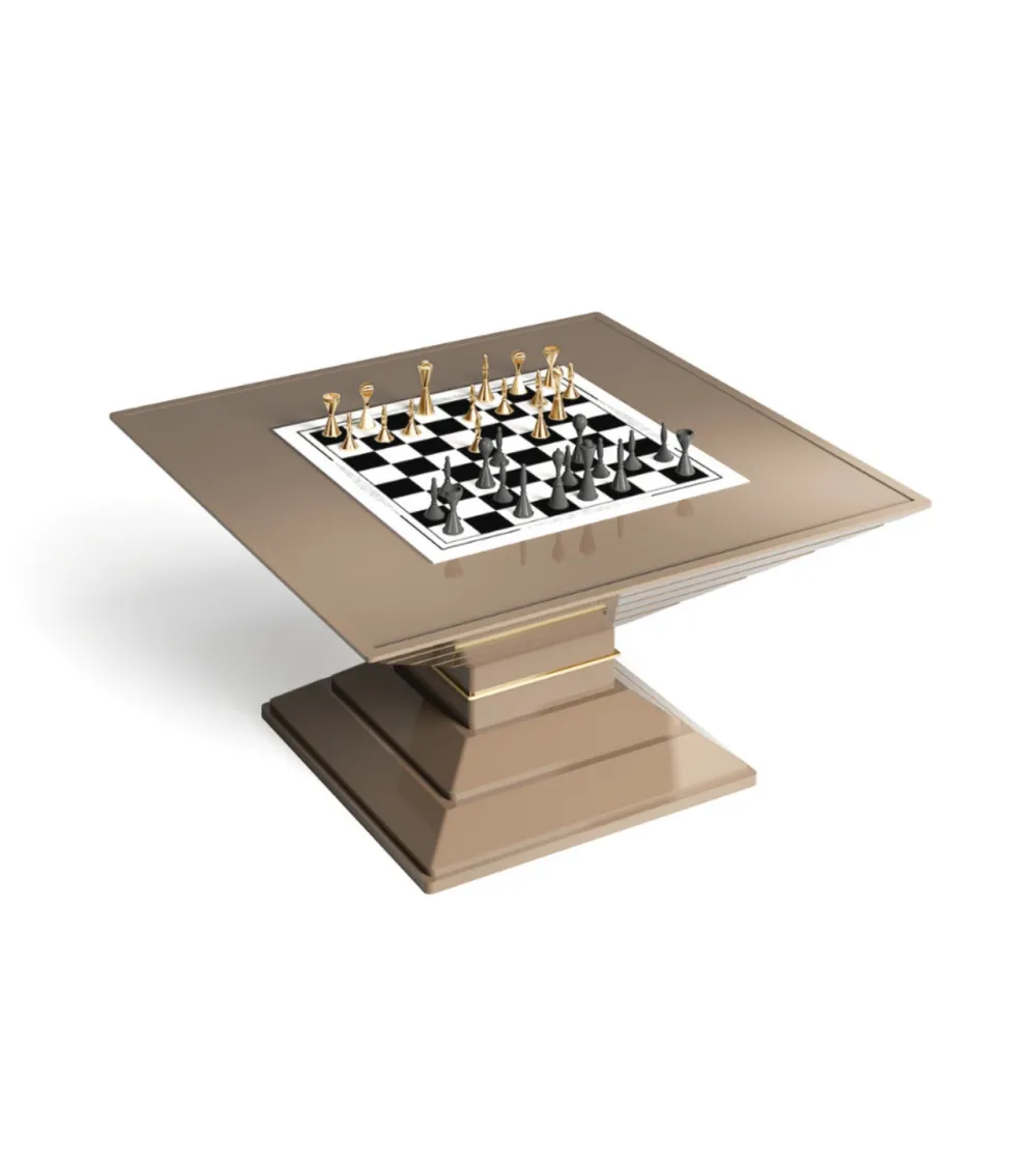 Table D'échecs Carrée Scaccomatto - Vismara Design