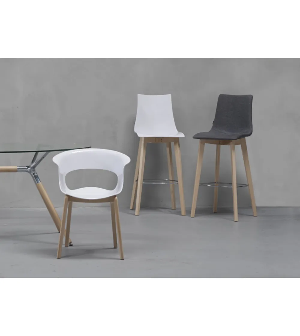 SCAB - Natural Zebra Antishock Hocker
