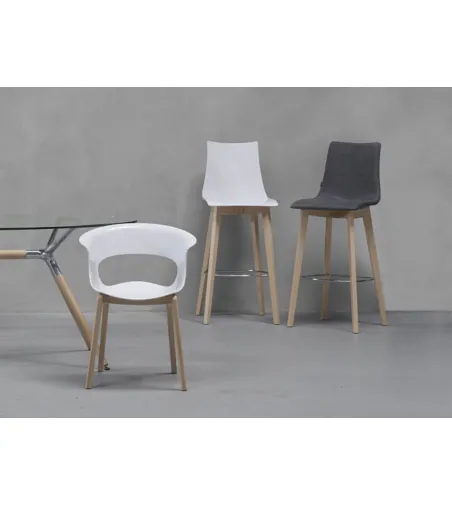 SCAB - Natural Zebra Antishock Hocker