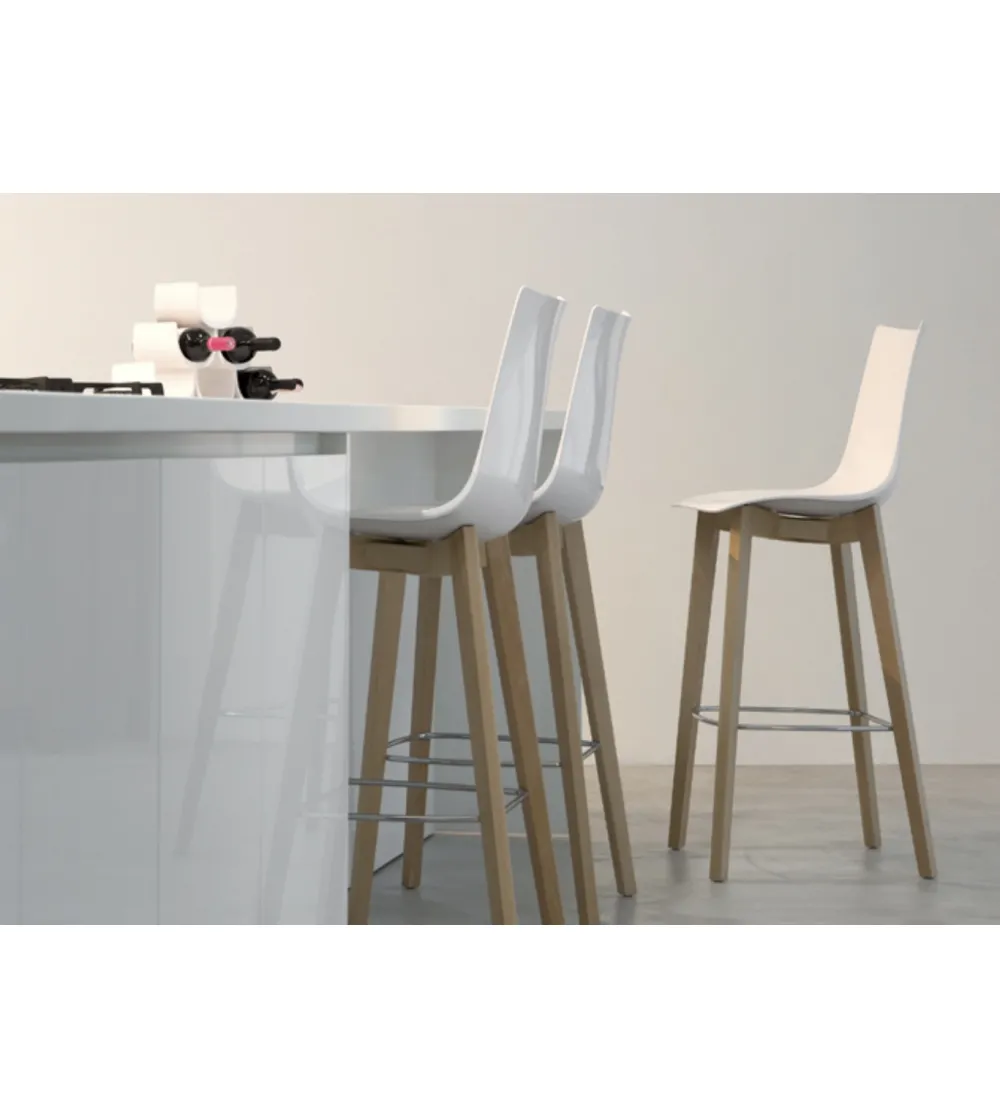 SCAB - Natural Zebra Antishock Hocker