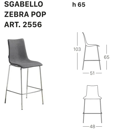 Sgabello Zebra Pop - SCAB