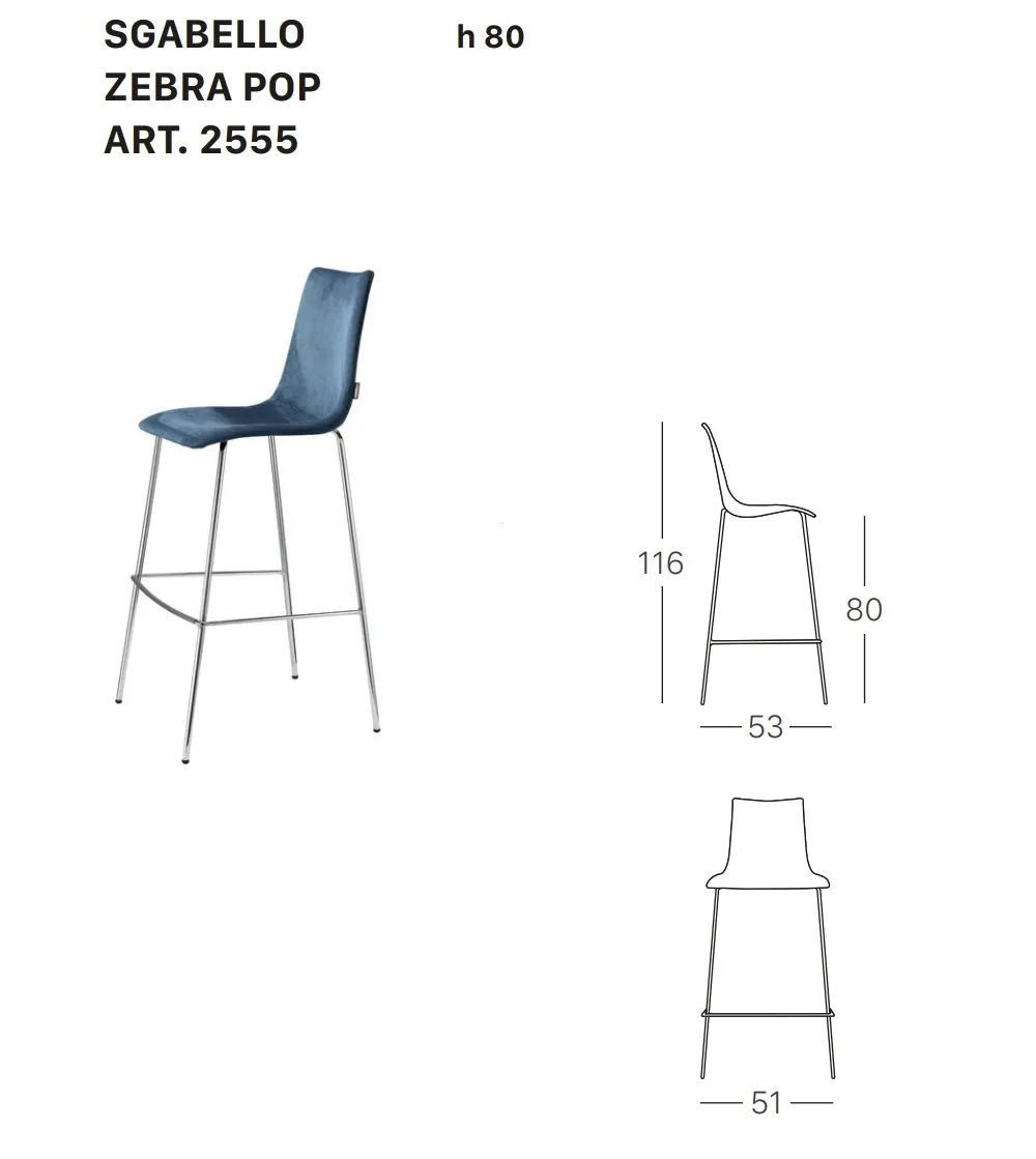 SCAB - Zebra Pop Hocker
