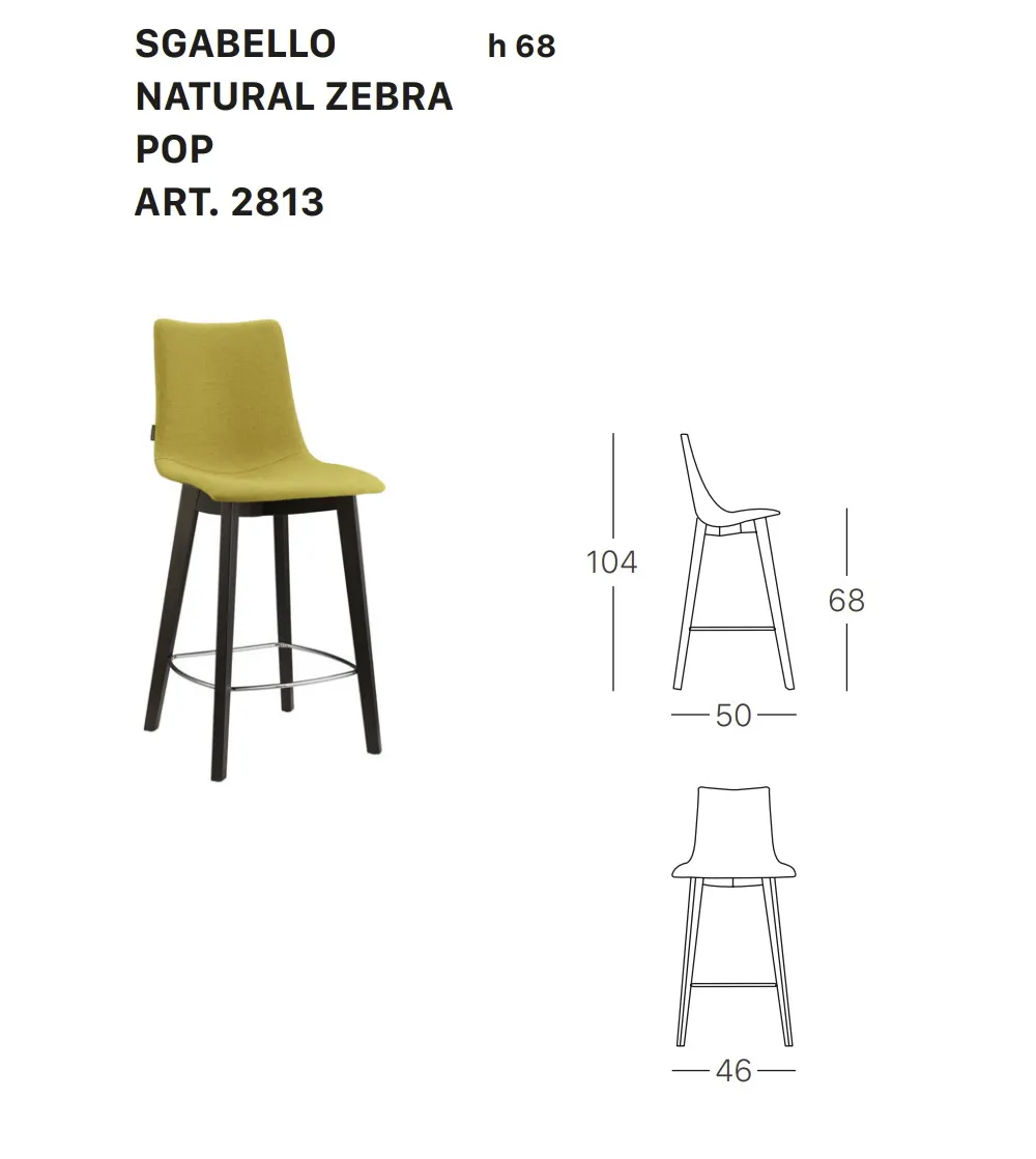 SCAB - Natural Zebra Pop Hocker