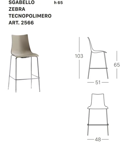 SCAB - Set 2 Zebra Stools