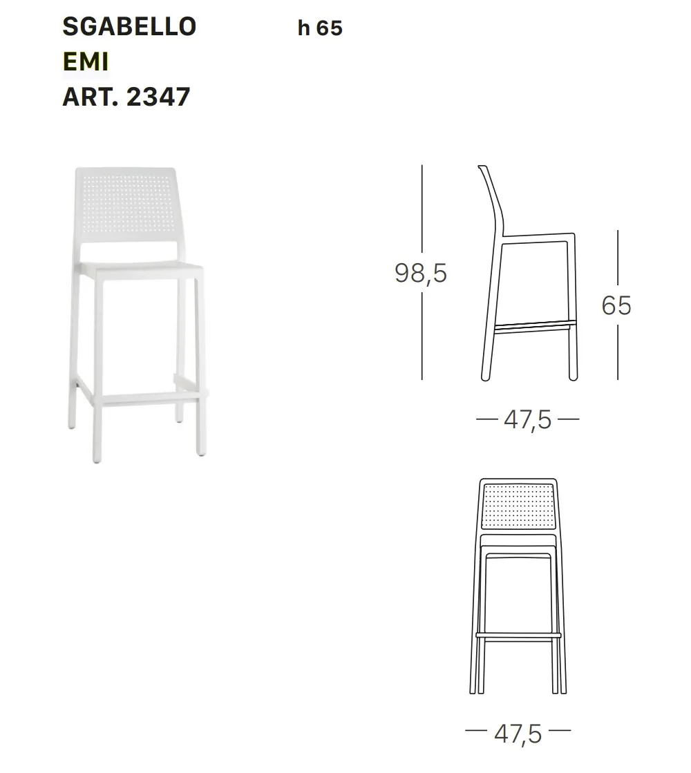Juego 4 Taburetes Emi - SCAB