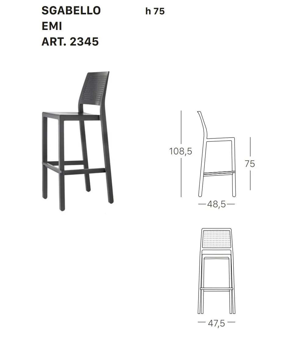 SCAB - Set 4 Emi Stools