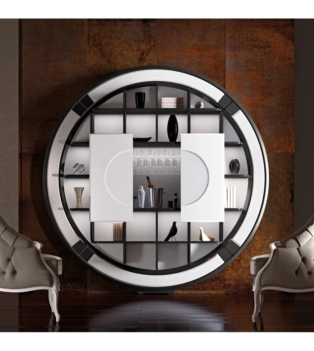 Round liquor cabinet deals