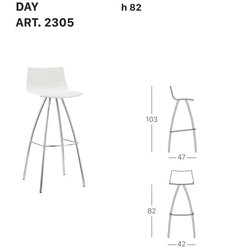 Lot 2 Tabourets Day - SCAB