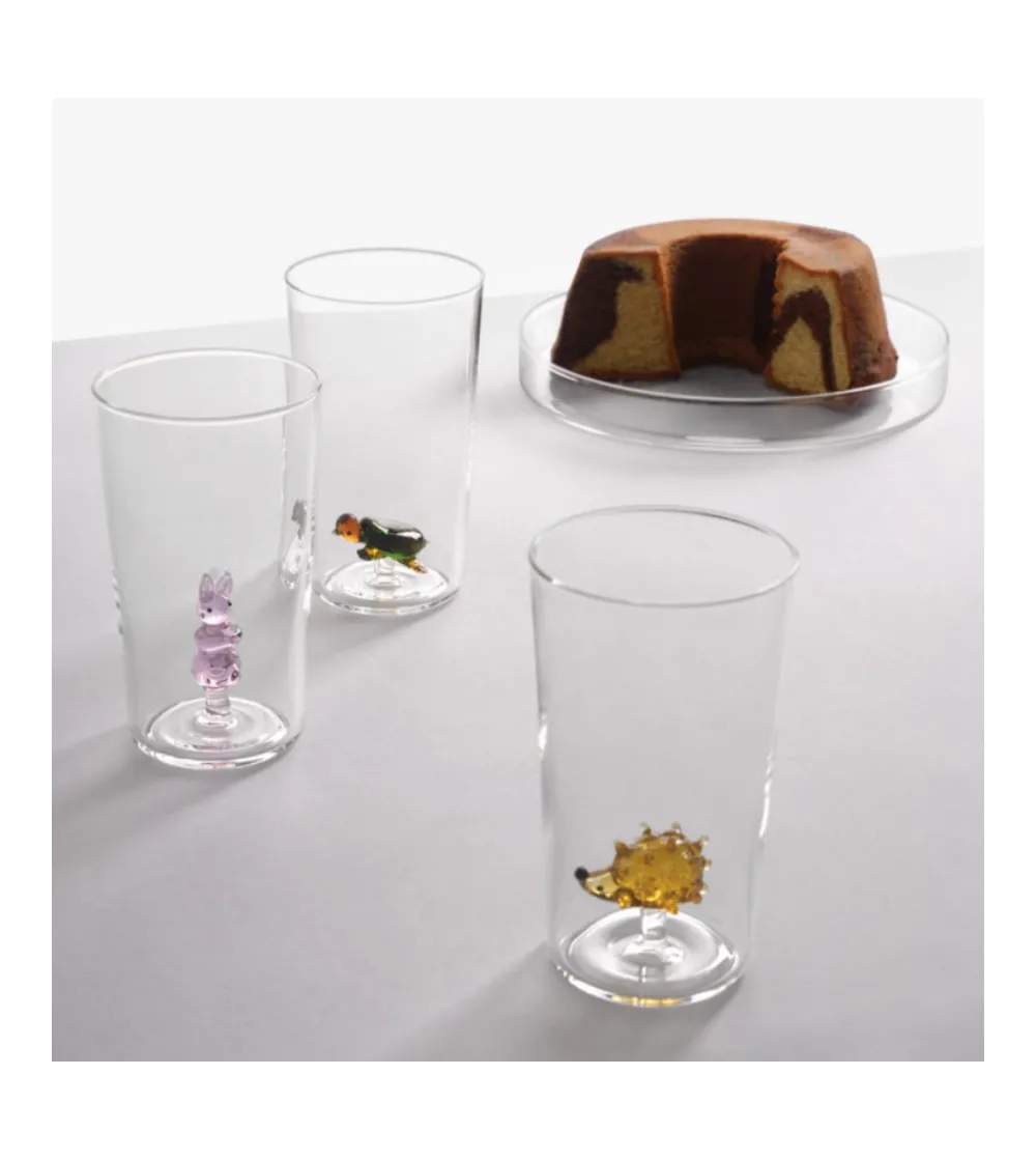 Ensemble 3 Verres Longdrink Écureuil...