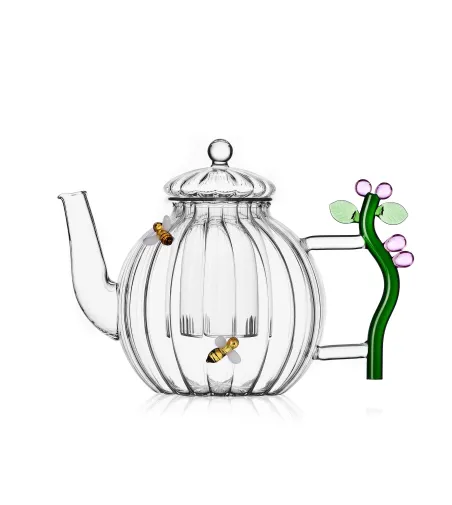 Botanica Pink Flower And Bee Optical Teapot - Ichendorf