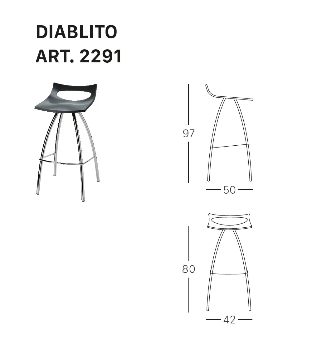 Juego 2 Taburetes Diablito - SCAB