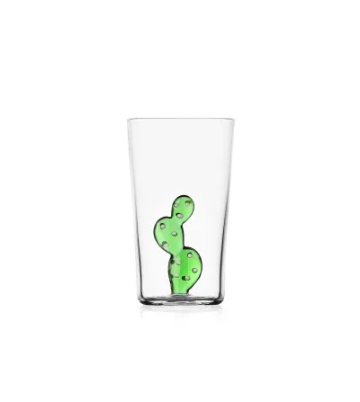 Set 3 Desert Plants Grüner Kaktus Longdrinkgläser -...