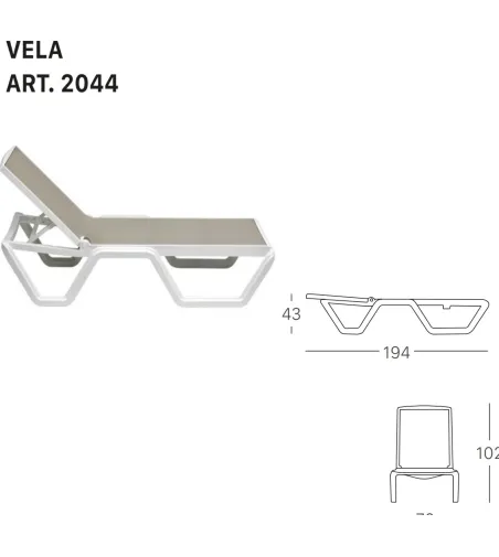 Lit de Soleil Vela - SCAB