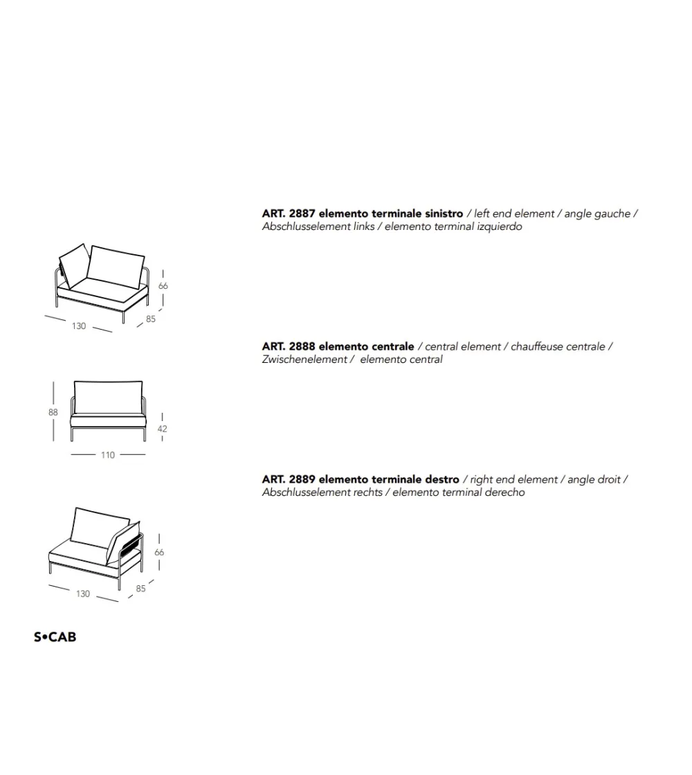 Canapé Modulable Flap - SCAB