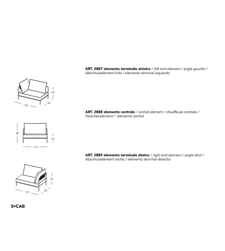 Canapé Modulable Flap - SCAB