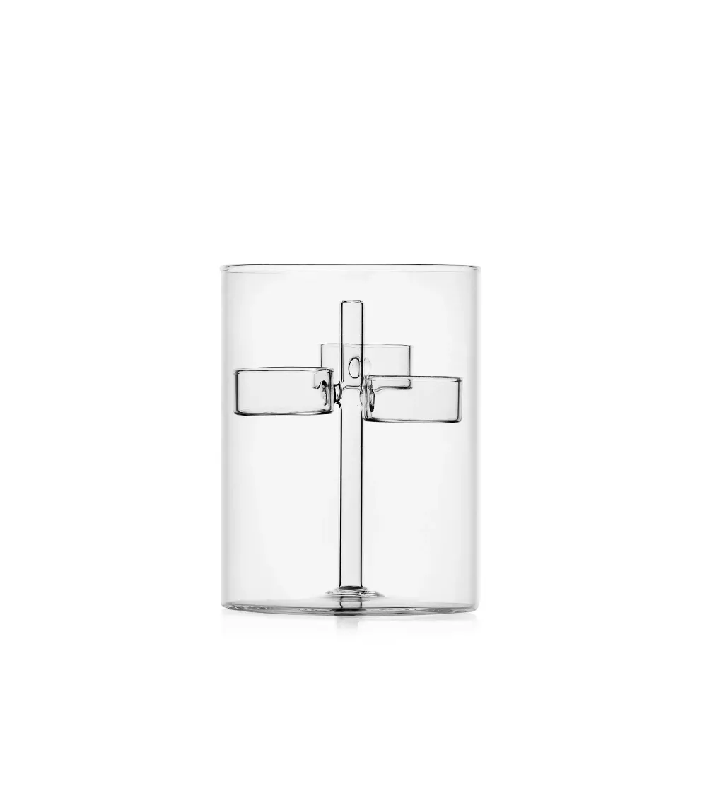 Bougeoir Iris Tealight 3 Transparent - Ichendorf