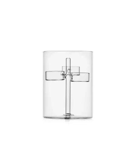 Portacandele Iris Tealight 3 Trasparente - Ichendorf