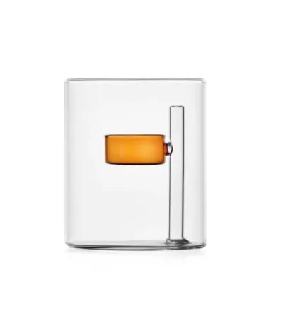 Iris Tealight 1 Amber Candle Holder - Ichendorf
