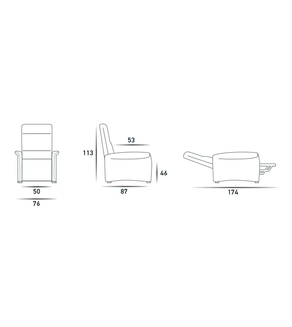 Spazio Relax - Cloe Lift-Relax Sessel