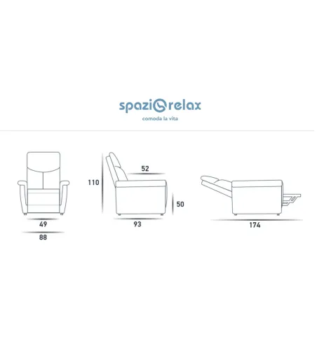 Fauteuil Lift-Relax Fara - Spazio Relax