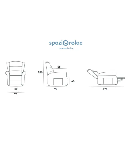 Spazio Relax - Onda Lift-Relax Sessel
