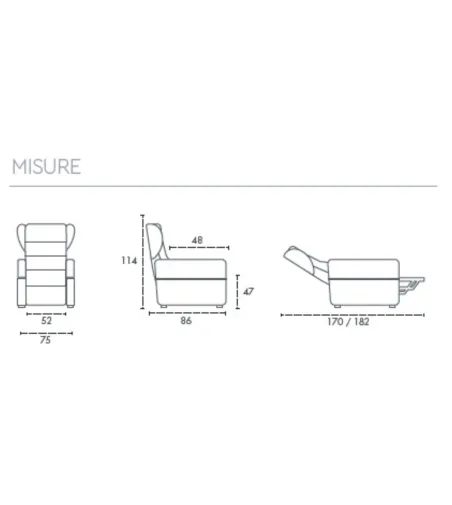 Fauteuil Lift-Relax Frida - Spazio Relax