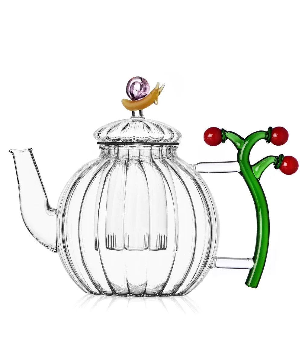 Vegetables Tomato And Snail Optical Teapot - Ichendorf