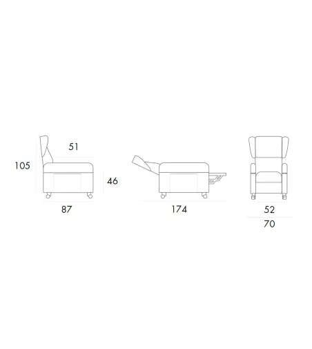 Fauteuil Relaxation Sanity - Spazio Relax