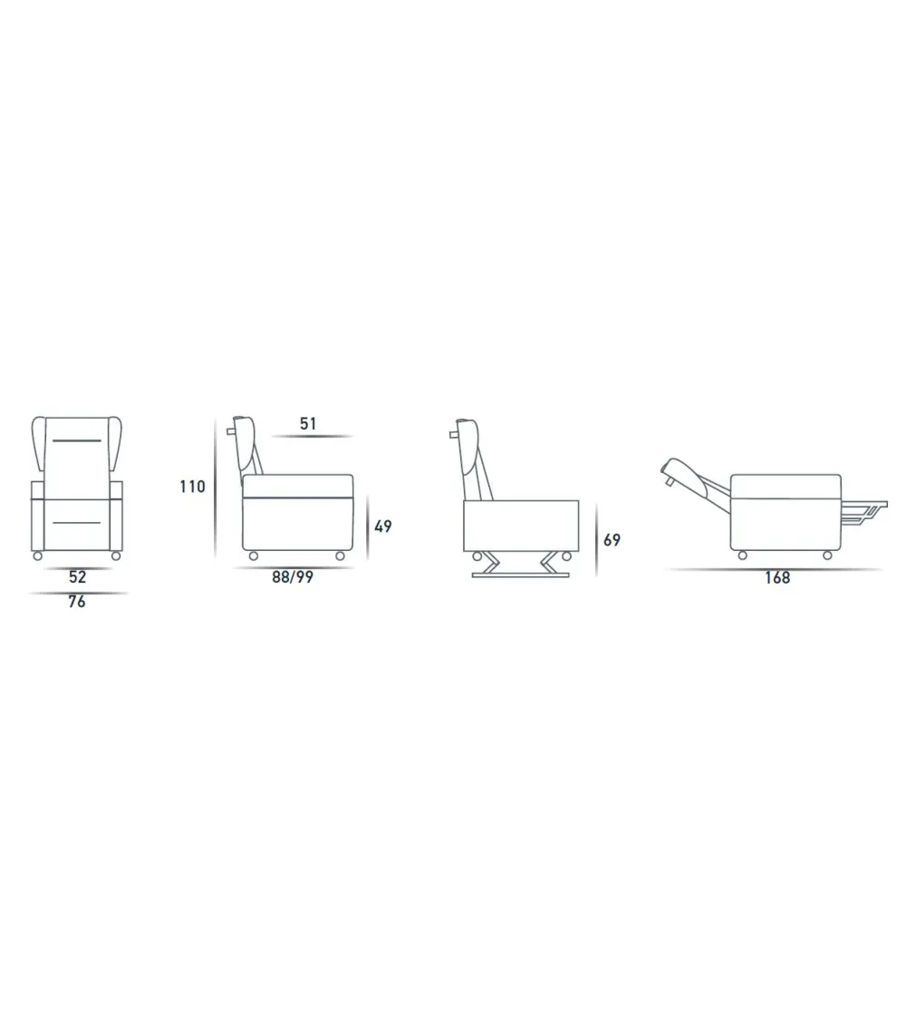 Fauteuil Relaxation Vita - Spazio Relax