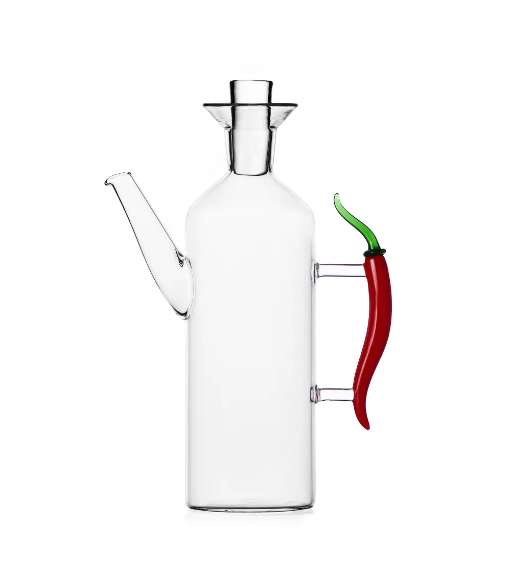 Vegetables Oil Jug With Handle Chili Pepper  - Ichendorf
