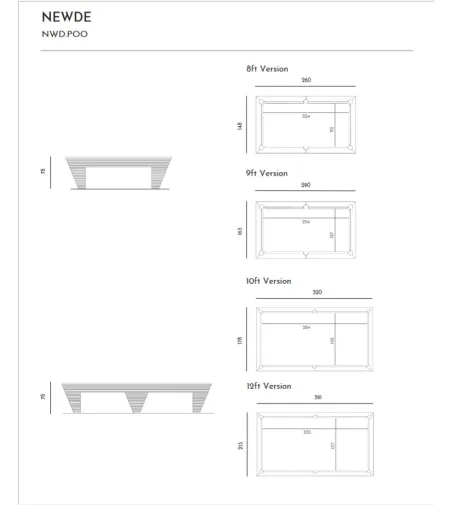 Mesa De Billar Profesional Newde - Vismara Design