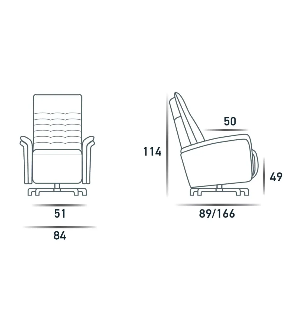 Fauteuil Swivel Jupiter - Spazio Relax