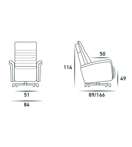 Sillón Swivel Jupiter - Spazio Relax