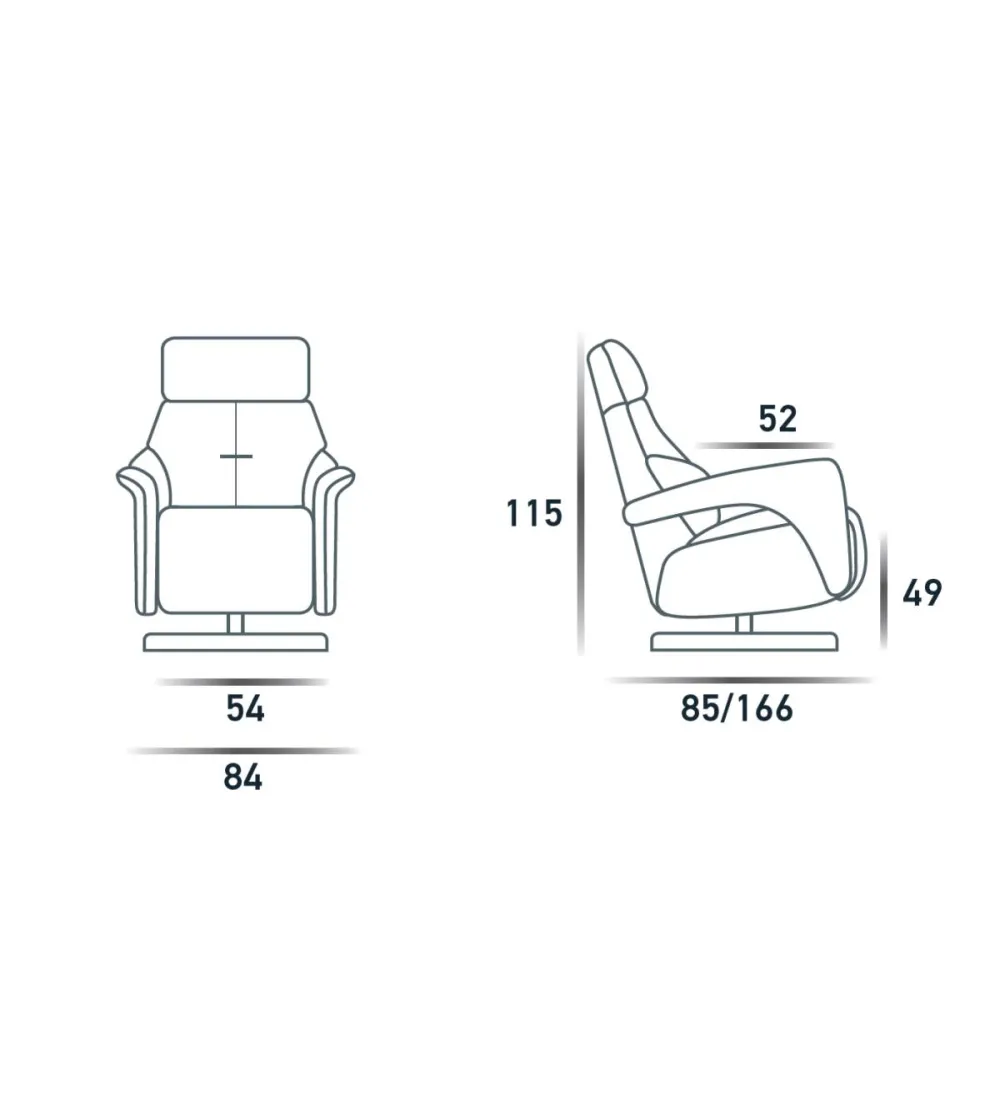 Spazio Relax - Moon Swivel Sessel