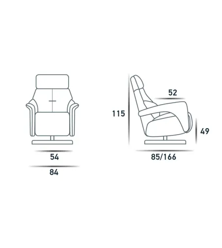 Fauteuil Swivel Moon - Spazio Relax