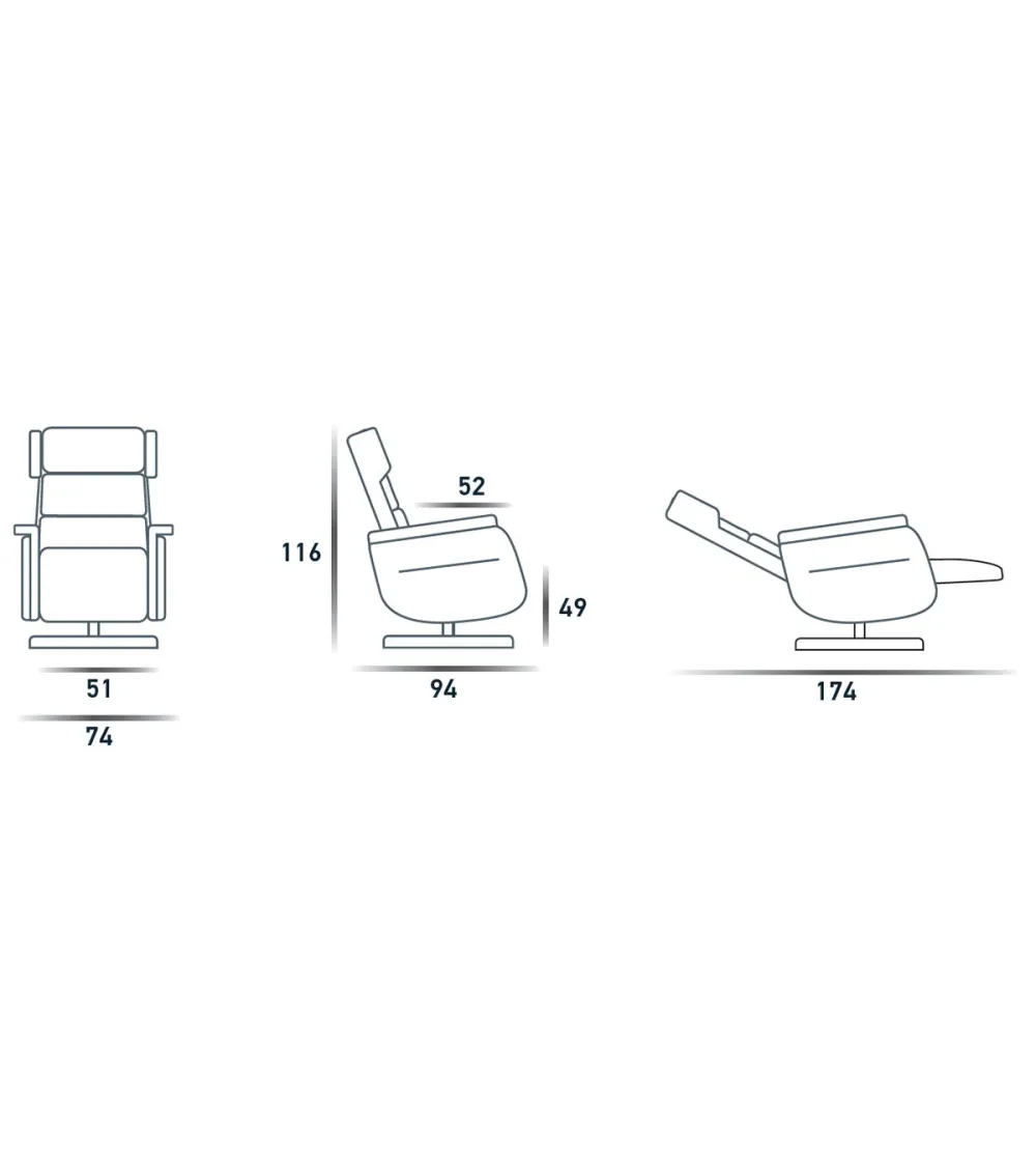 Poltrona Swivel Siviglia - Spazio Relax