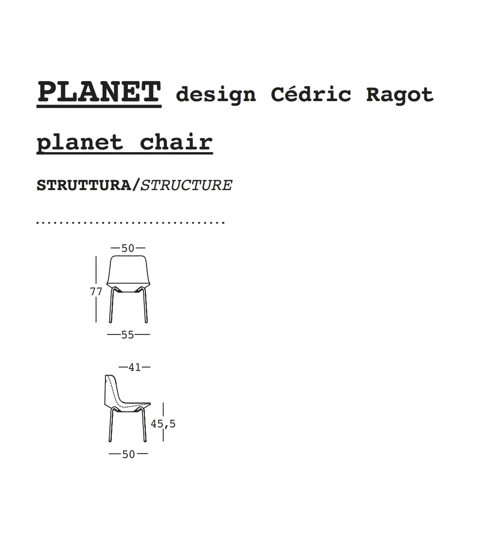 Lot 2 Chaises Planet - Plust