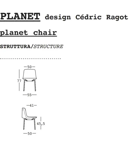 Set 2 Sedie Planet - Plust