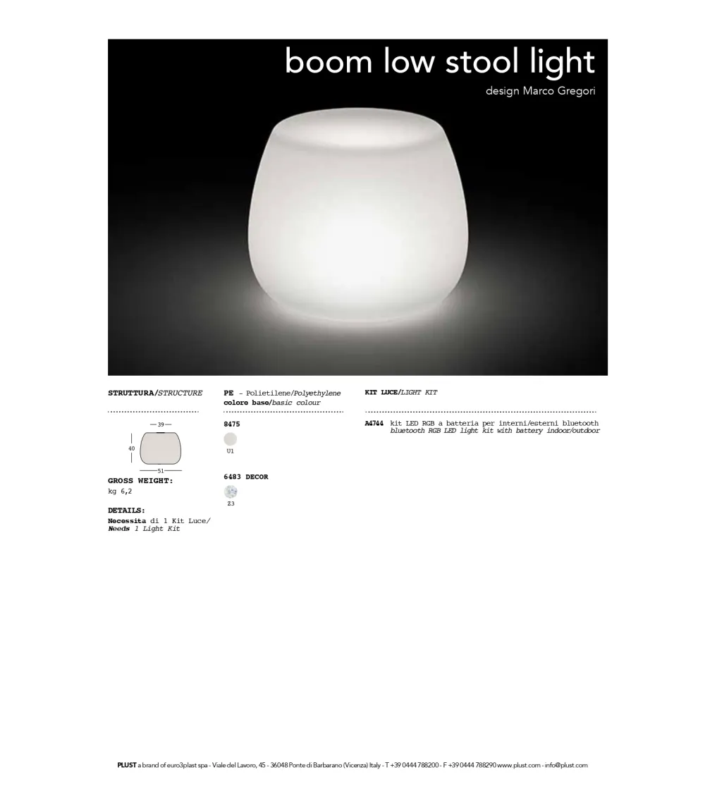 Pouff Boom Low - Plust